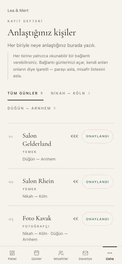 Aynı ekip sayfası telefon boyutunda.