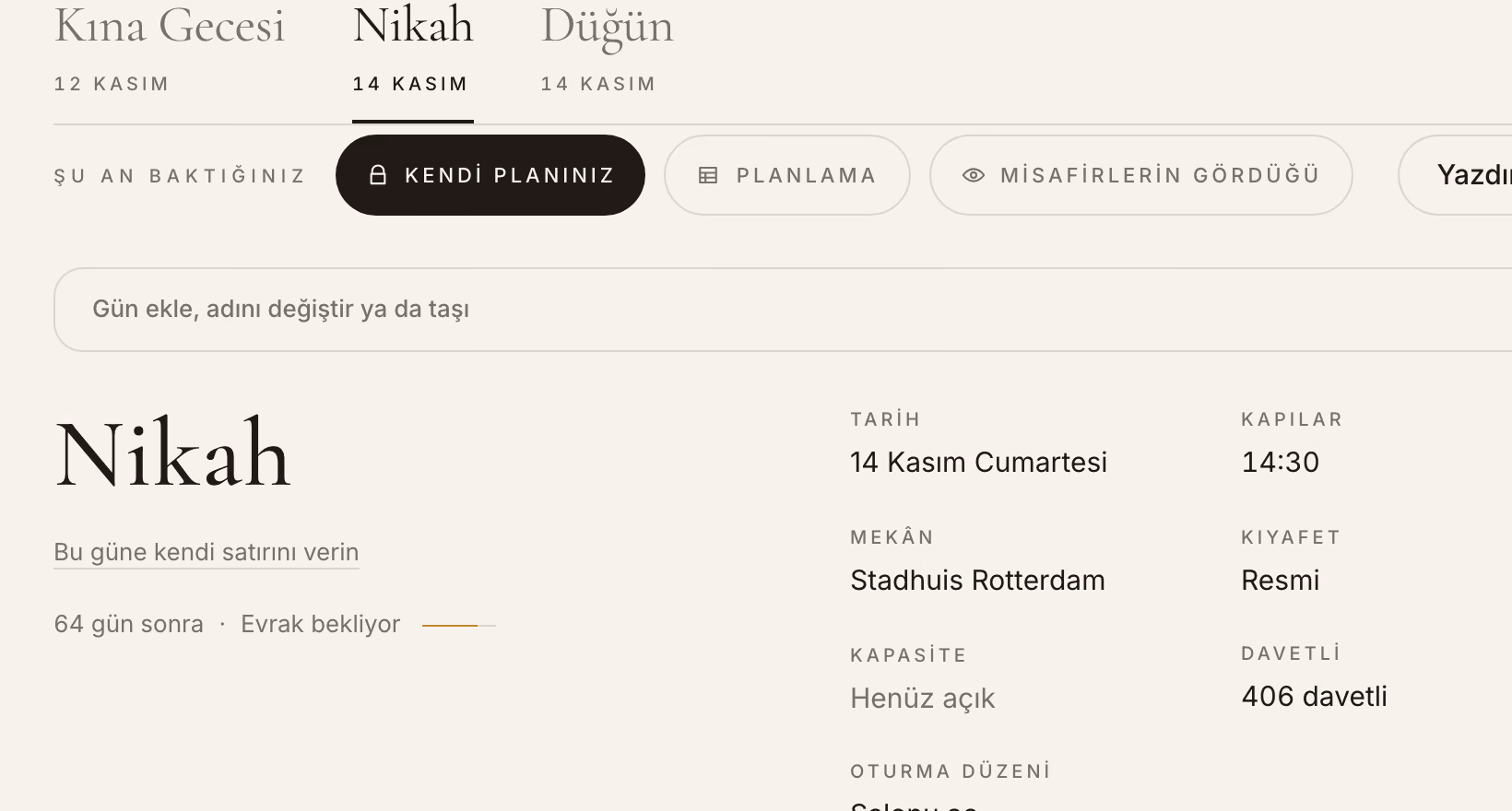 Günler sayfanız · 14:30